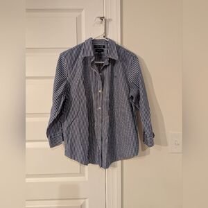 Women's Blue Striped Shirt